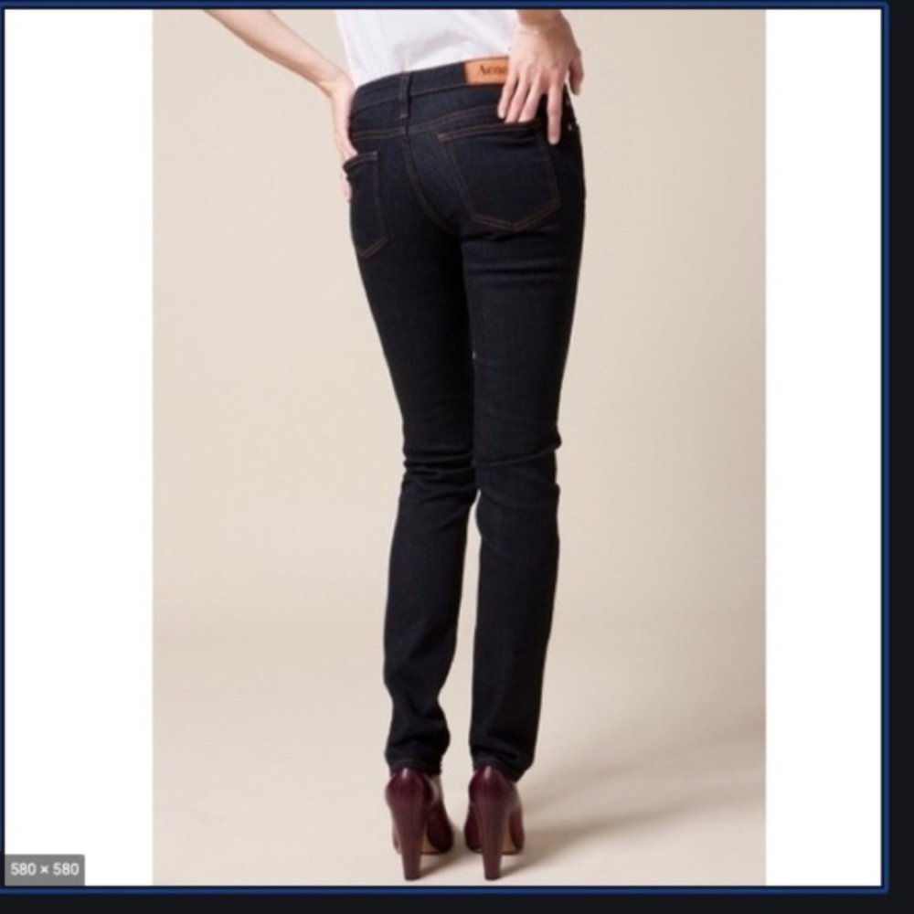 Acne Kex Soft Raw Stretch Skinny Jeans